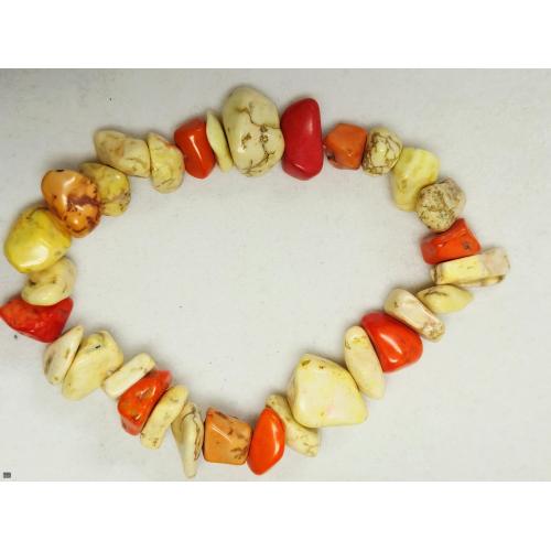 Amber with Howlite Bracelet
