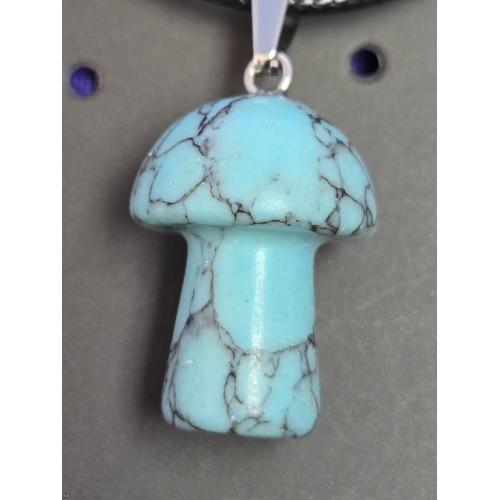 Turquoise Mushroom Necklace