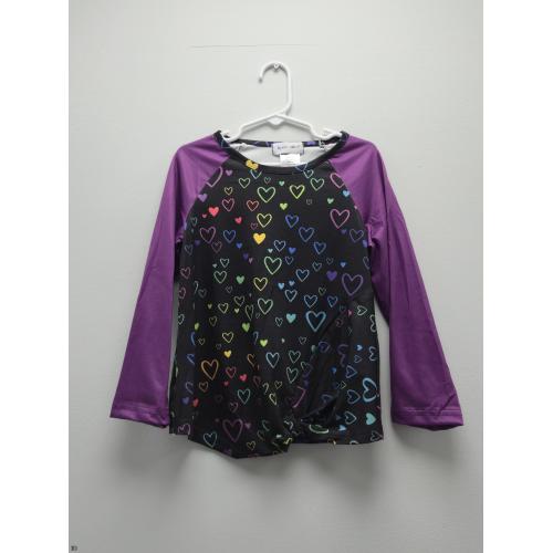 Colorful Hearts Shirt (7-8)