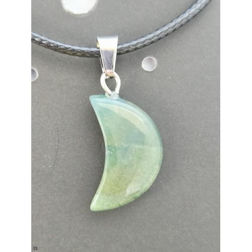 Green Aventurine Moon Necklace