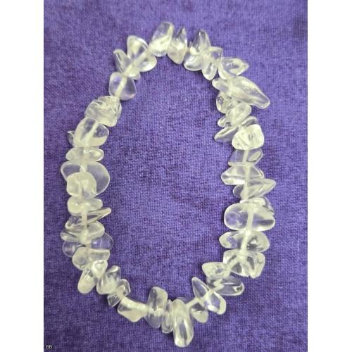 Quartz Crystal Natural Stone Stretch Bracelet