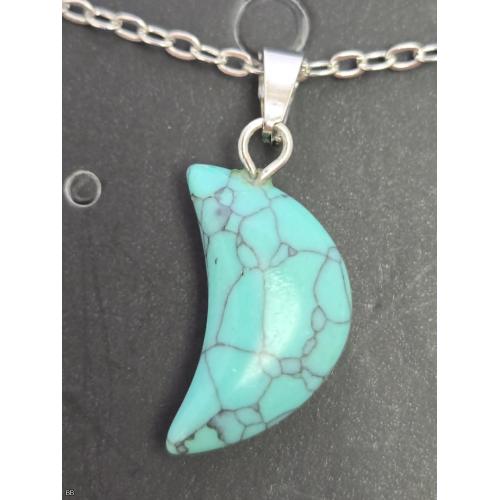 Turquoise Moon Necklace