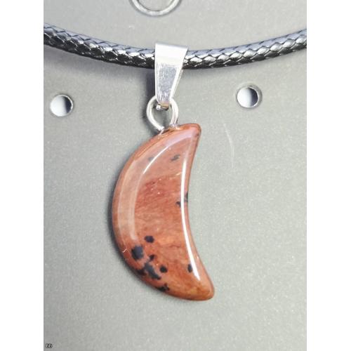 Brecciated Jasper Moon Necklace